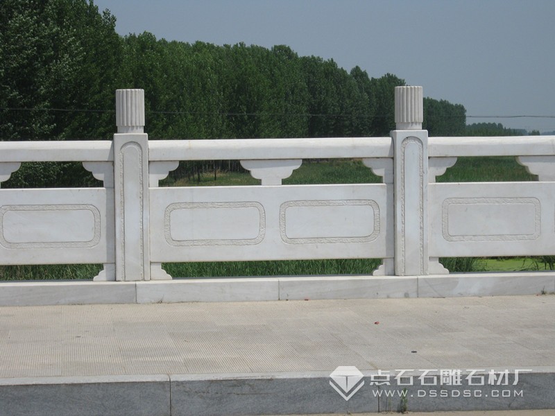 汉白玉栏杆 河路石护栏