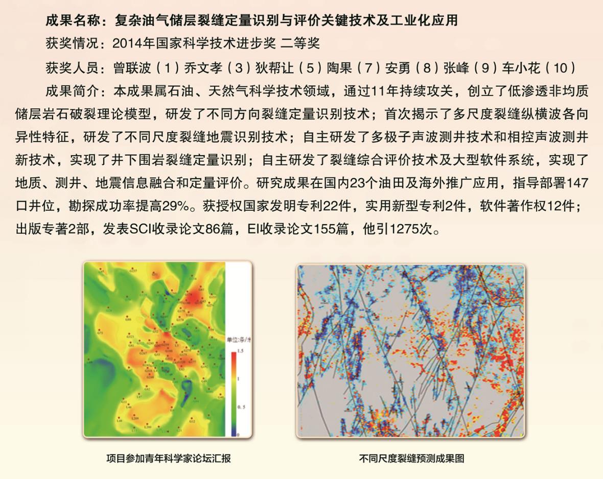 2014-国家科技前进奖-二等奖-重大油气储层裂痕定量识别与评价要害手艺及工业化应用-曾联波.jpg